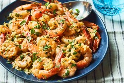 A plate of shrimp
